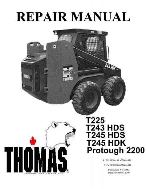 thomas 225 manual